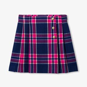 Jacadi Paris Girls kilt Plaid Pleated Skirt Size 10